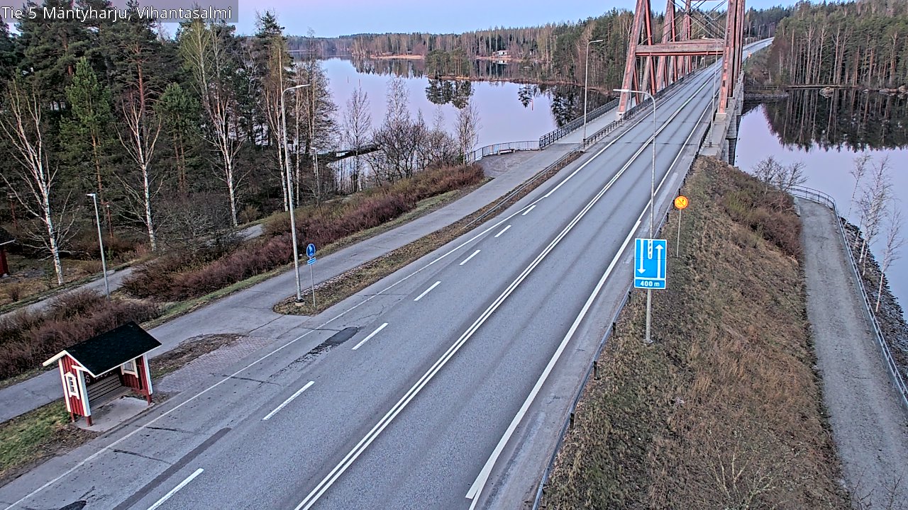 Weather Camera Image Väg 5 Mäntyharju, Vihantasal, Mäntyharju, Etelä-Savo
