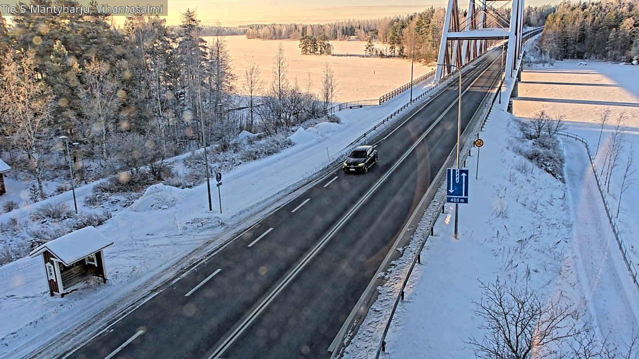Weather Camera Image Road 5 Mäntyharju, Vihantasalm, Mäntyharju, Etelä-Savo