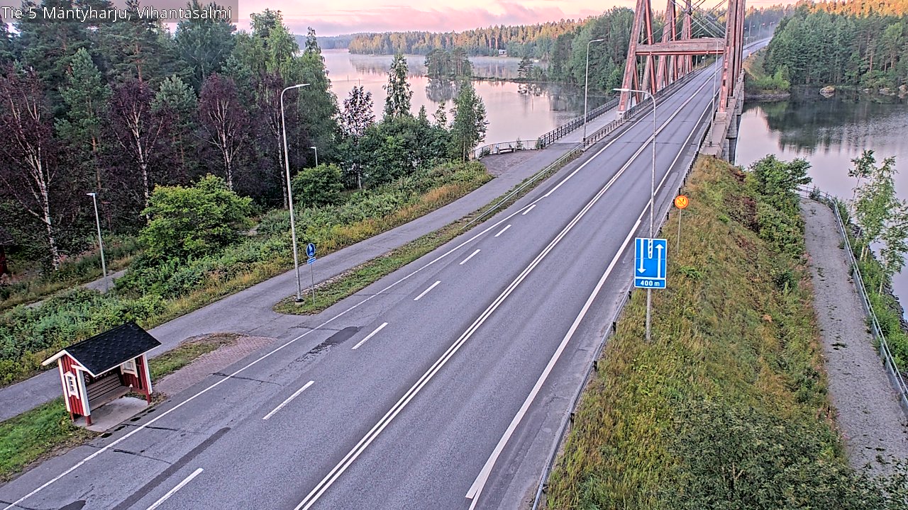Weather Camera Image Road 5 Mäntyharju, Vihantasalm, Mäntyharju, Etelä-Savo