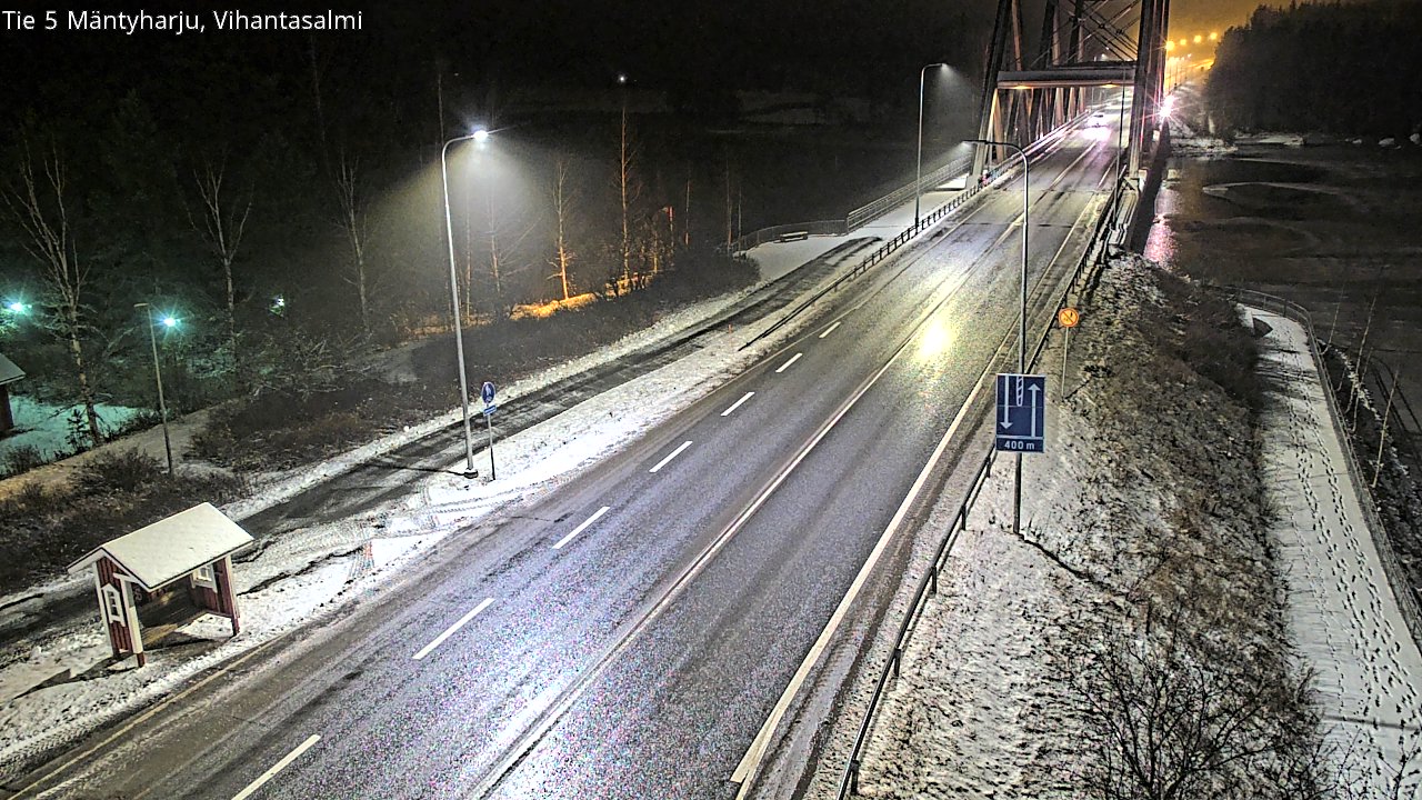 Weather Camera Image Väg 5 Mäntyharju, Vihantasal, Mäntyharju, Etelä-Savo