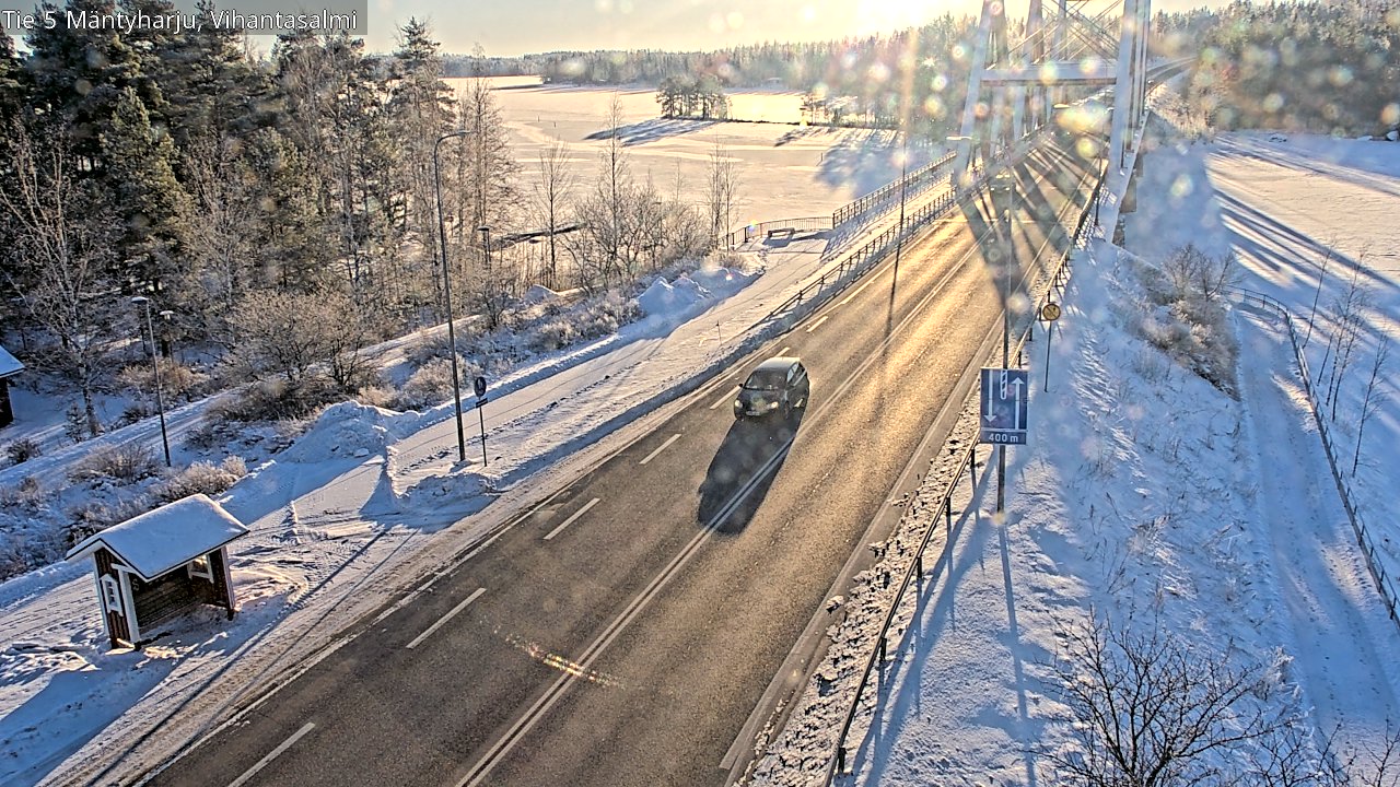 Weather Camera Image Road 5 Mäntyharju, Vihantasalm, Mäntyharju, Etelä-Savo