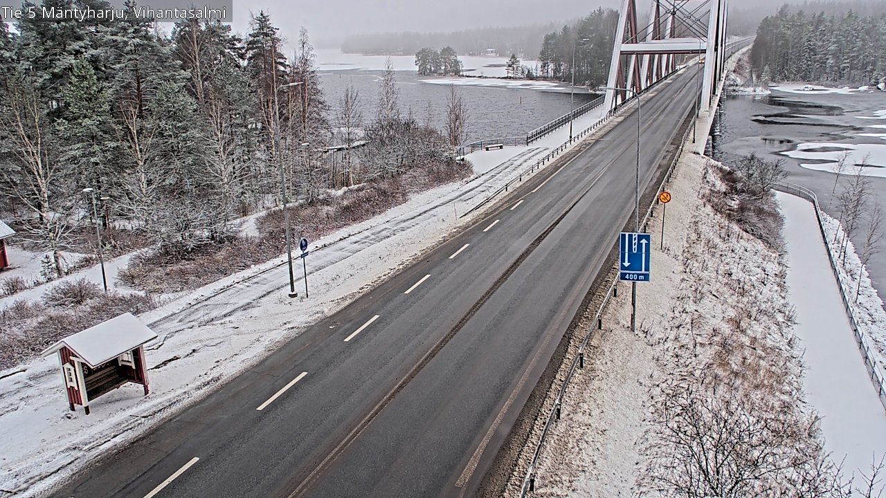 Weather Camera Image Väg 5 Mäntyharju, Vihantasal, Mäntyharju, Etelä-Savo