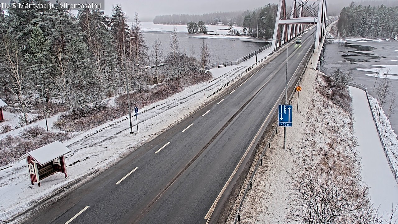 Weather Camera Image Väg 5 Mäntyharju, Vihantasal, Mäntyharju, Etelä-Savo