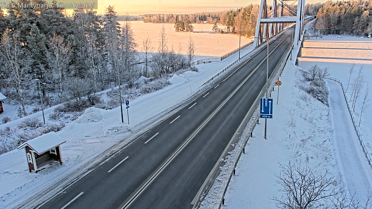Weather Camera Image Road 5 Mäntyharju, Vihantasalm, Mäntyharju, Etelä-Savo