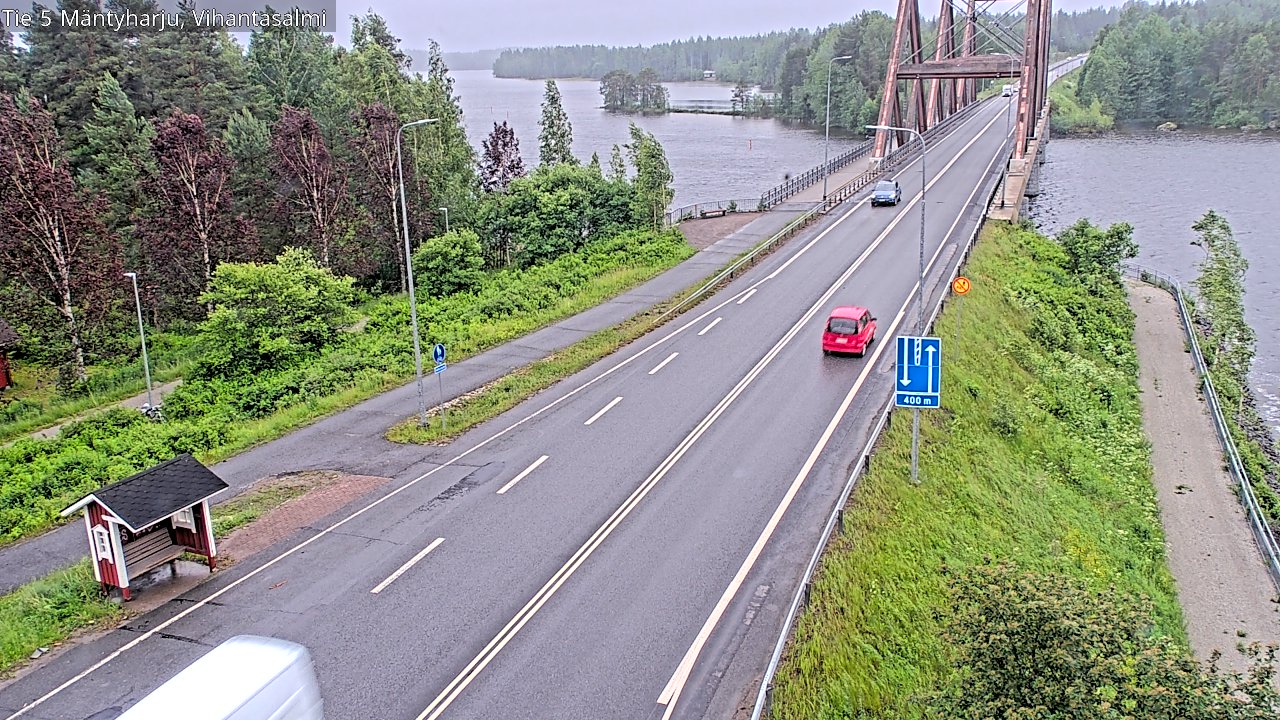 Weather Camera Image Väg 5 Mäntyharju, Vihantasal, Mäntyharju, Etelä-Savo