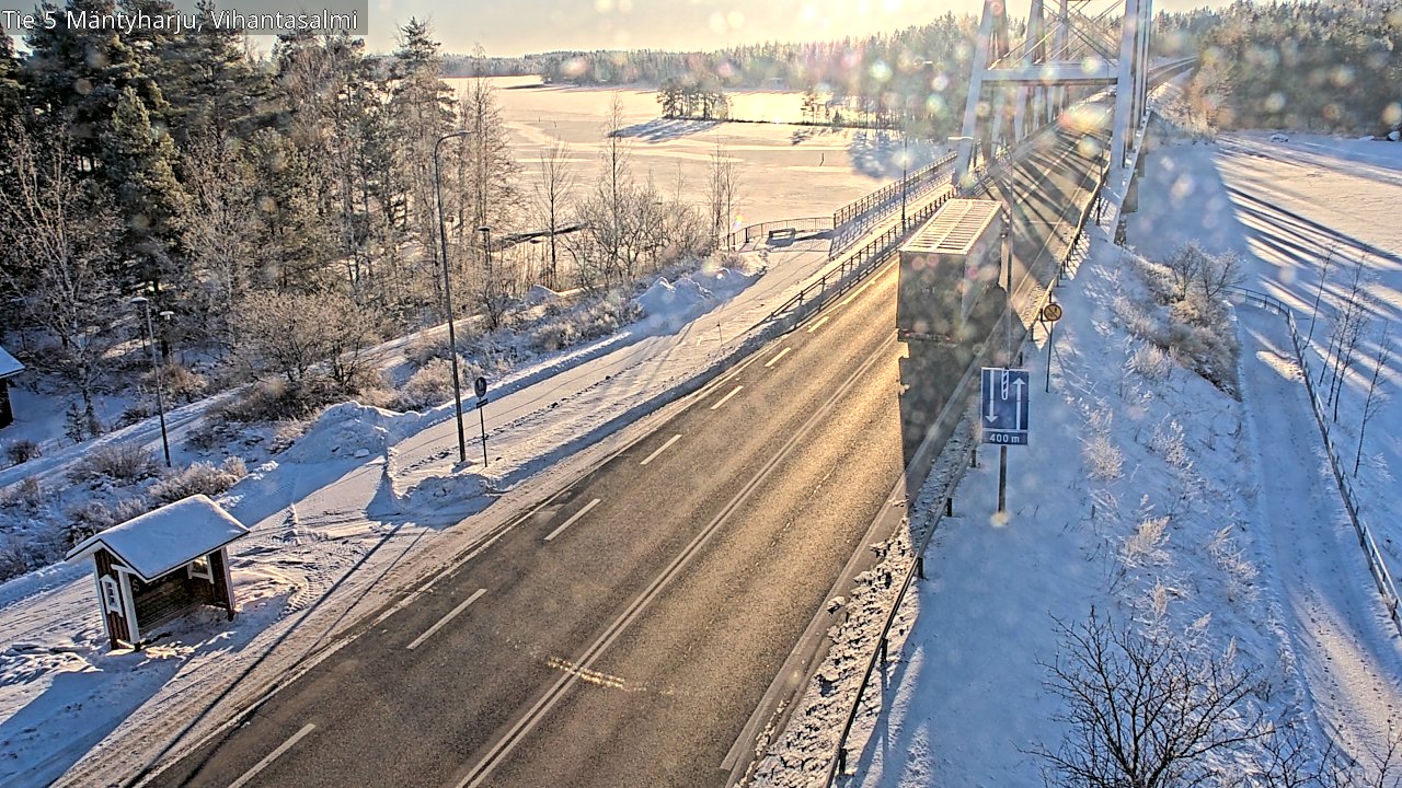 Weather Camera Image Road 5 Mäntyharju, Vihantasalm, Mäntyharju, Etelä-Savo