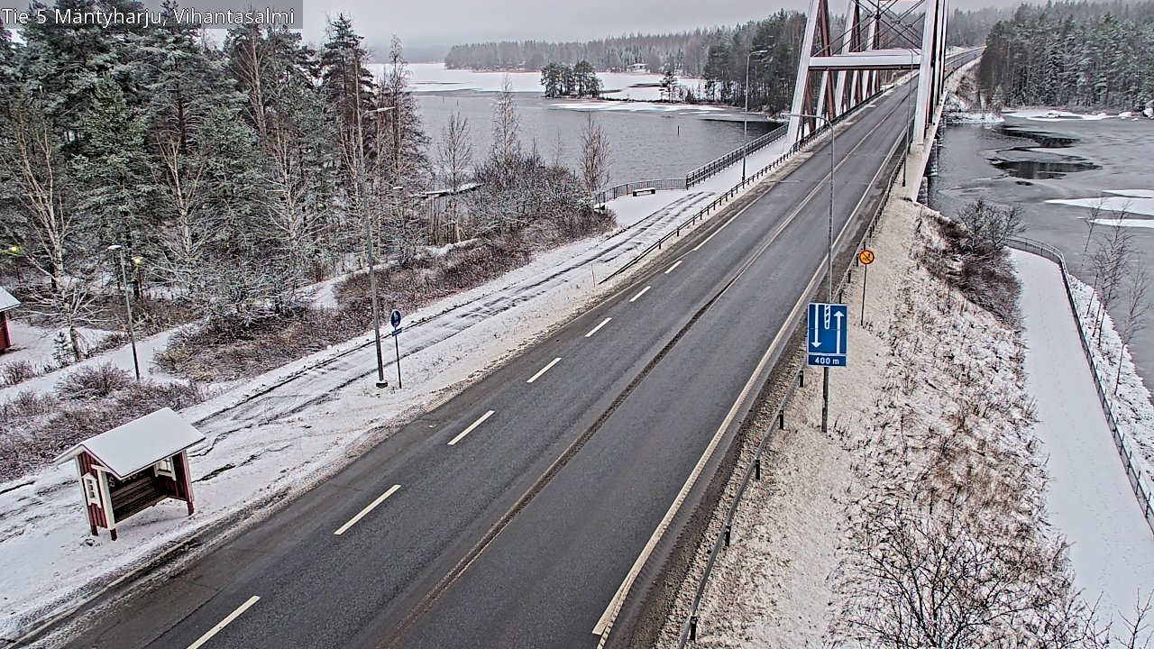 Weather Camera Image Väg 5 Mäntyharju, Vihantasal, Mäntyharju, Etelä-Savo