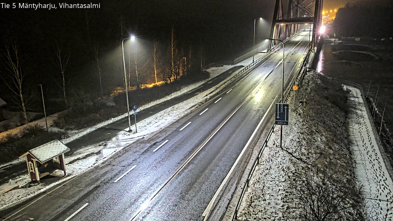 Weather Camera Image Väg 5 Mäntyharju, Vihantasal, Mäntyharju, Etelä-Savo