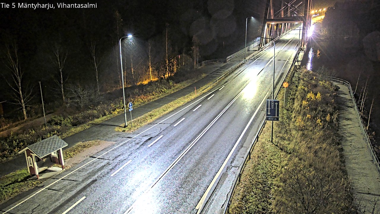 Weather Camera Image Väg 5 Mäntyharju, Vihantasal, Mäntyharju, Etelä-Savo