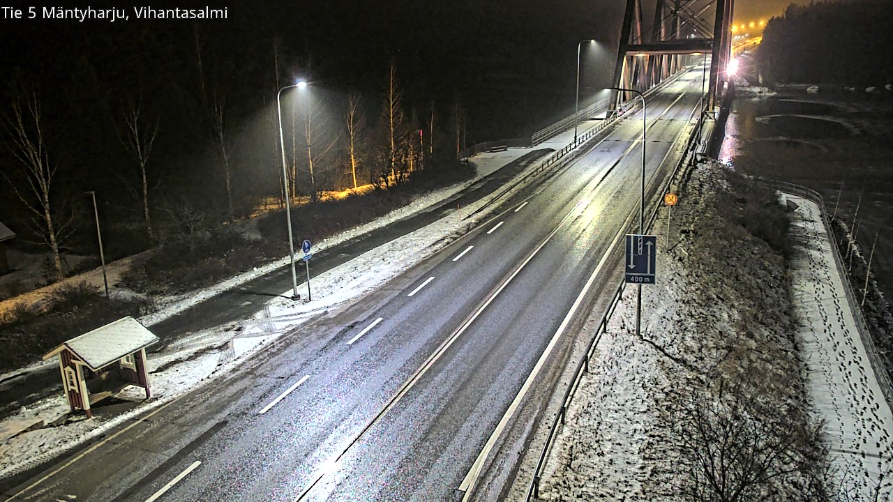 Weather Camera Image Väg 5 Mäntyharju, Vihantasal, Mäntyharju, Etelä-Savo