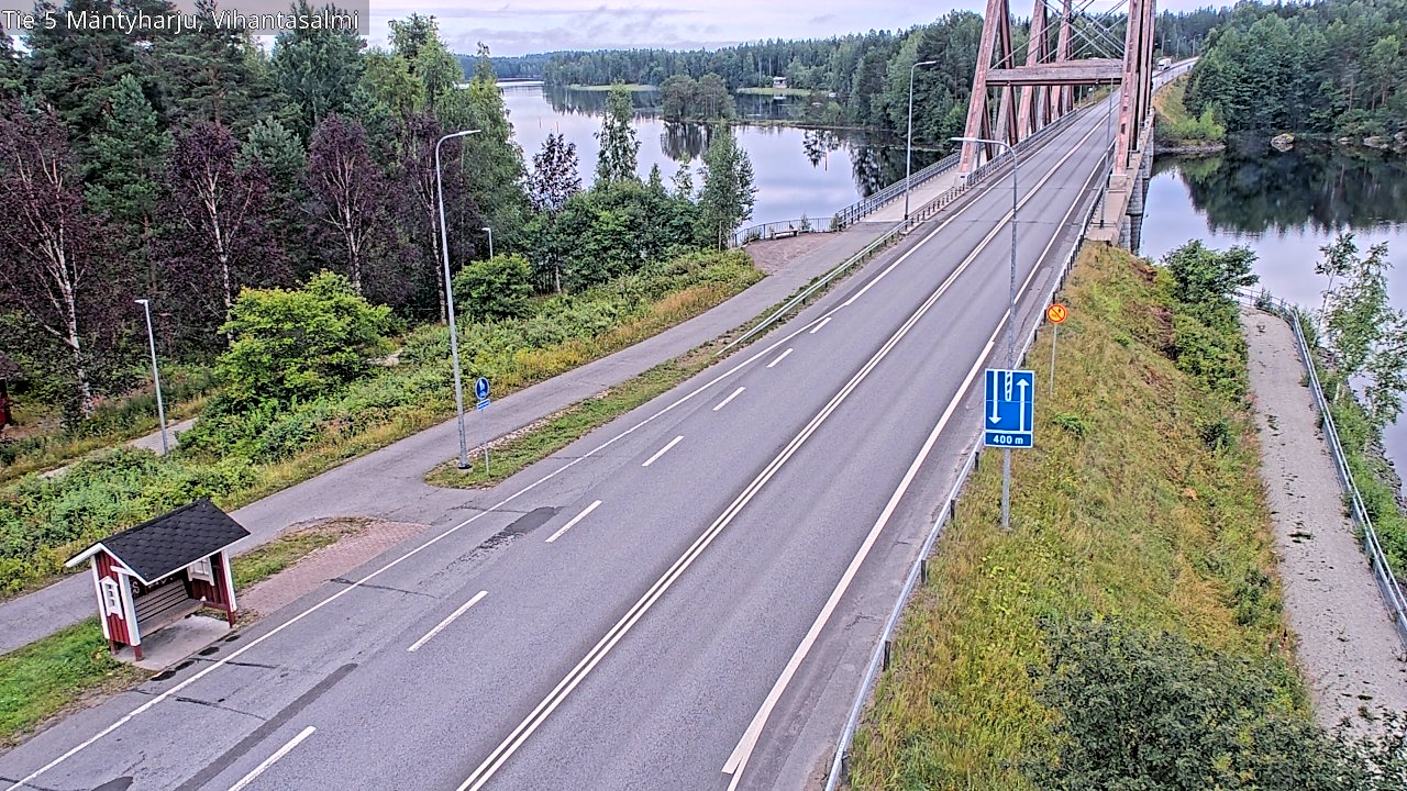 Weather Camera Image Road 5 Mäntyharju, Vihantasalm, Mäntyharju, Etelä-Savo