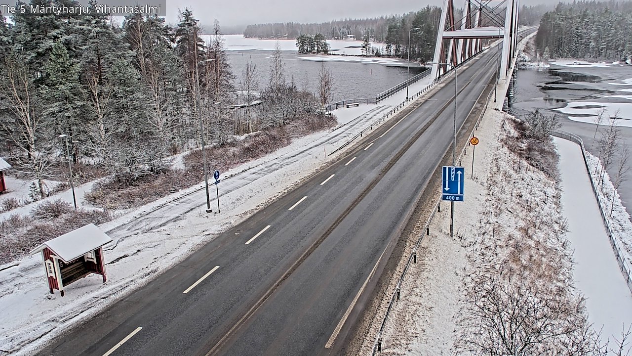 Weather Camera Image Väg 5 Mäntyharju, Vihantasal, Mäntyharju, Etelä-Savo