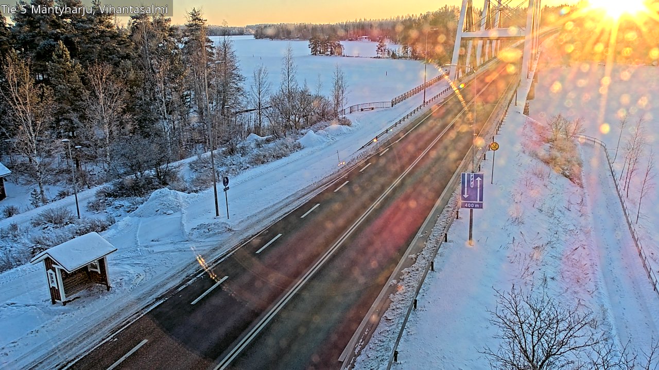 Weather Camera Image Road 5 Mäntyharju, Vihantasalm, Mäntyharju, Etelä-Savo