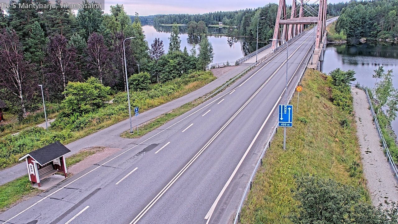Weather Camera Image Road 5 Mäntyharju, Vihantasalm, Mäntyharju, Etelä-Savo