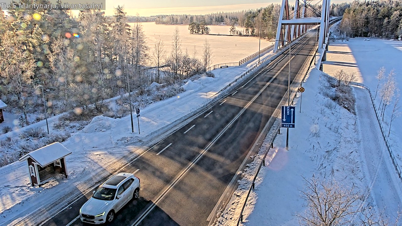 Weather Camera Image Road 5 Mäntyharju, Vihantasalm, Mäntyharju, Etelä-Savo