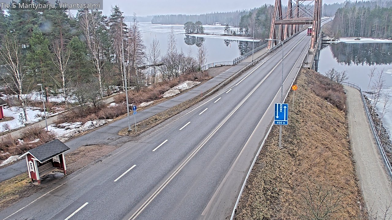 Weather Camera Image Road 5 Mäntyharju, Vihantasalm, Mäntyharju, Etelä-Savo