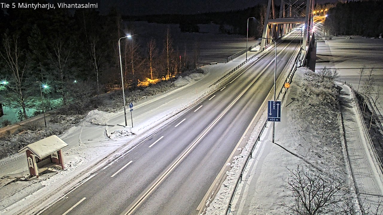 Weather Camera Image Väg 5 Mäntyharju, Vihantasal, Mäntyharju, Etelä-Savo