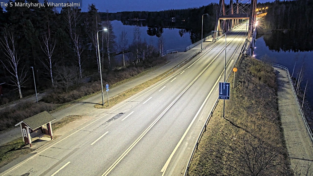 Weather Camera Image Road 5 Mäntyharju, Vihantasalm, Mäntyharju, Etelä-Savo