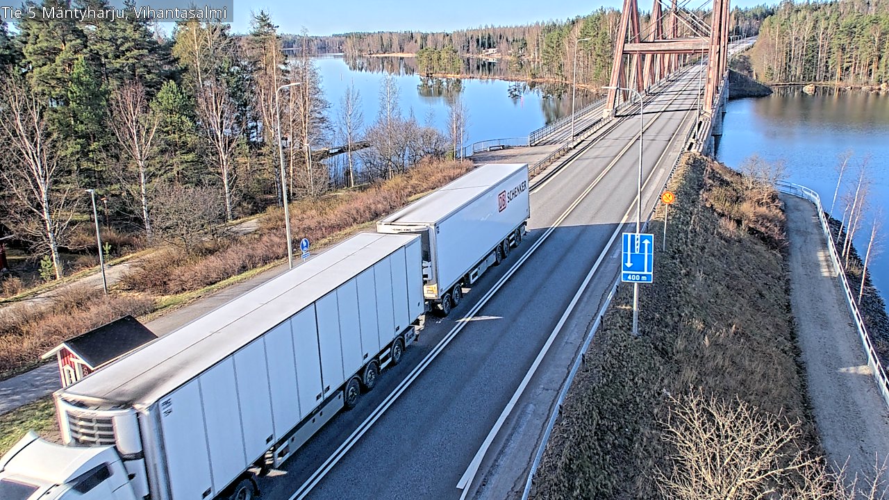 Weather Camera Image Road 5 Mäntyharju, Vihantasalm, Mäntyharju, Etelä-Savo
