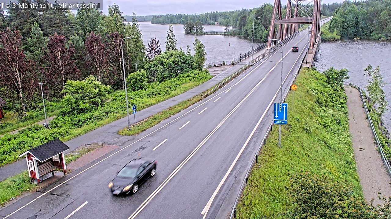 Weather Camera Image Väg 5 Mäntyharju, Vihantasal, Mäntyharju, Etelä-Savo