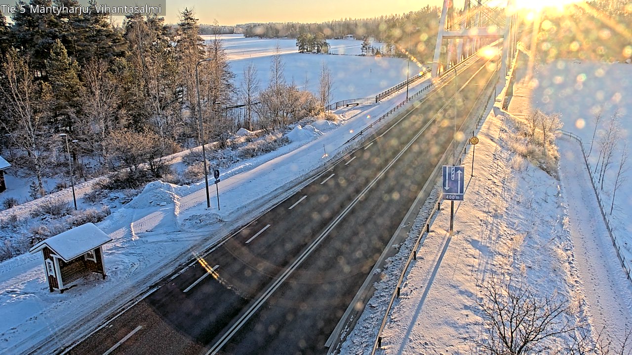 Weather Camera Image Road 5 Mäntyharju, Vihantasalm, Mäntyharju, Etelä-Savo