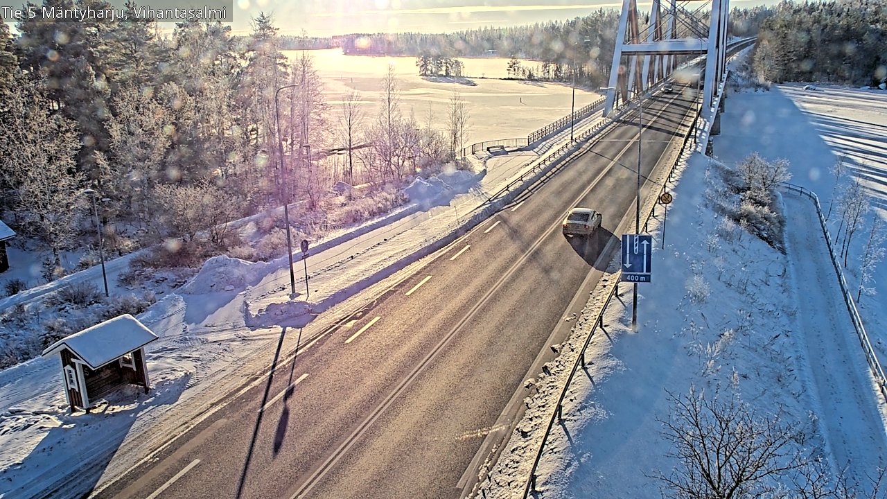 Weather Camera Image Road 5 Mäntyharju, Vihantasalm, Mäntyharju, Etelä-Savo
