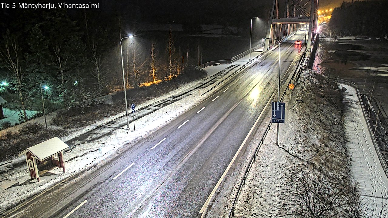 Weather Camera Image Väg 5 Mäntyharju, Vihantasal, Mäntyharju, Etelä-Savo