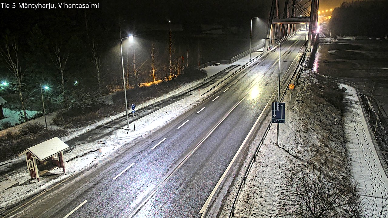 Weather Camera Image Väg 5 Mäntyharju, Vihantasal, Mäntyharju, Etelä-Savo