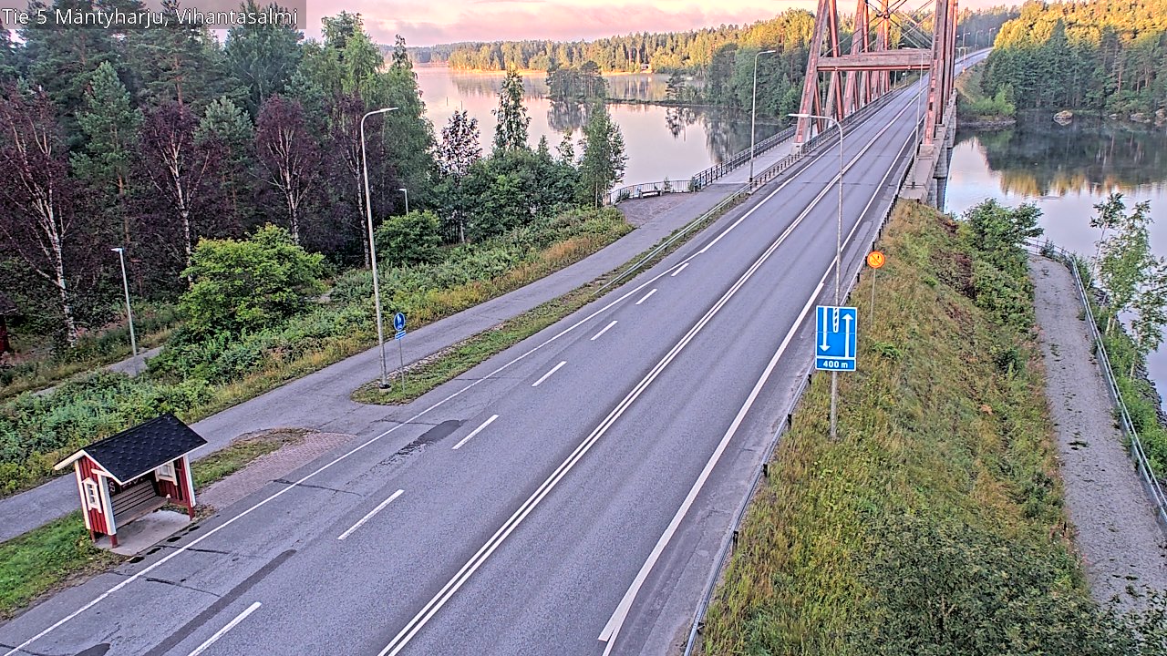 Weather Camera Image Road 5 Mäntyharju, Vihantasalm, Mäntyharju, Etelä-Savo