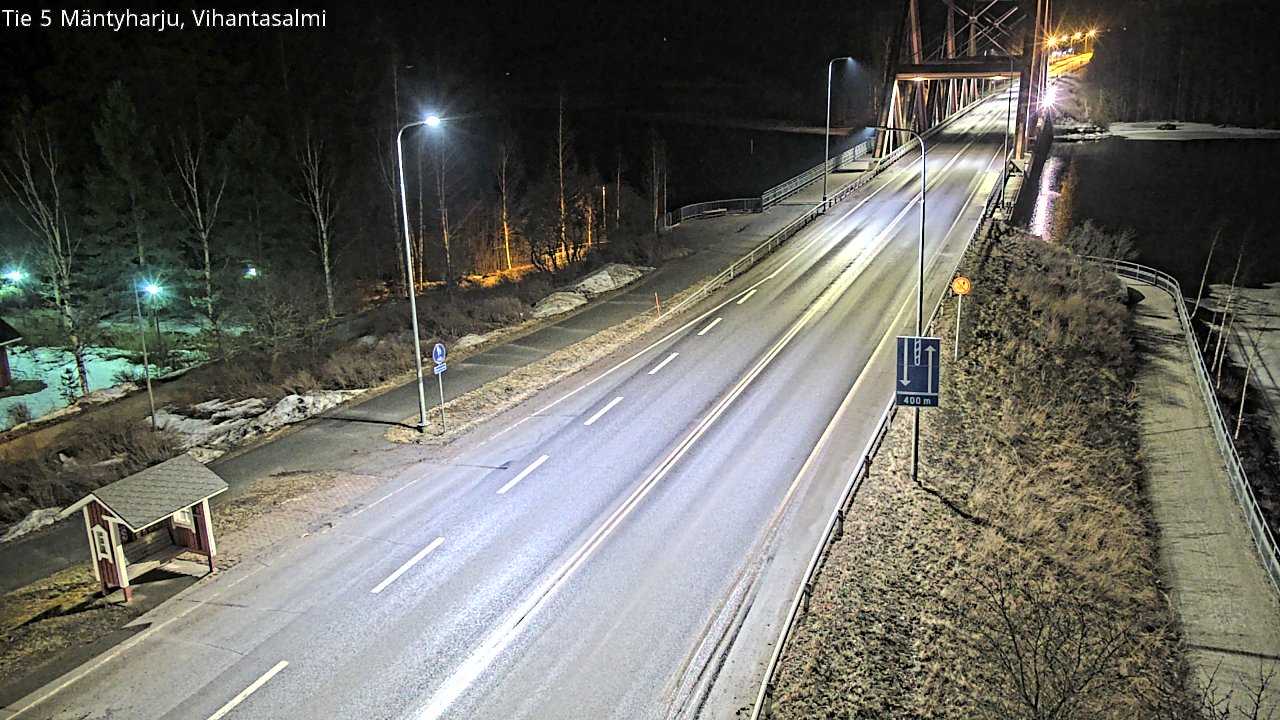 Weather Camera Image Väg 5 Mäntyharju, Vihantasal, Mäntyharju, Etelä-Savo
