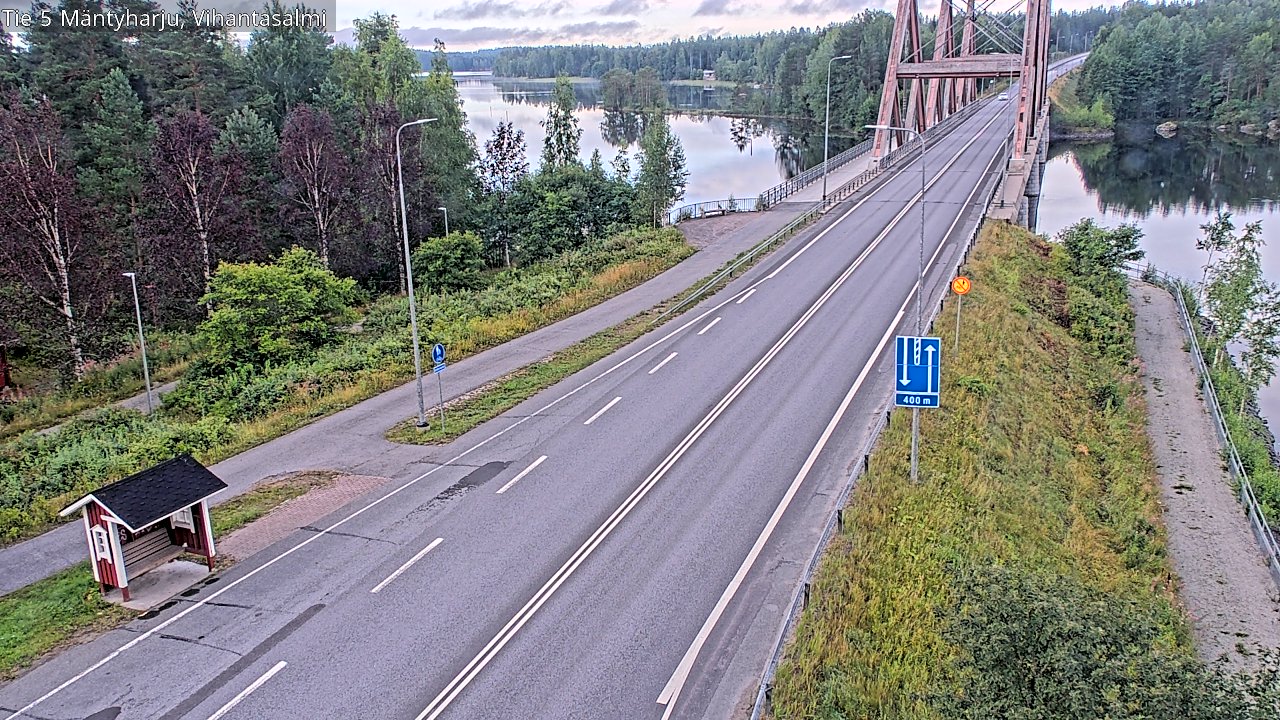 Weather Camera Image Road 5 Mäntyharju, Vihantasalm, Mäntyharju, Etelä-Savo