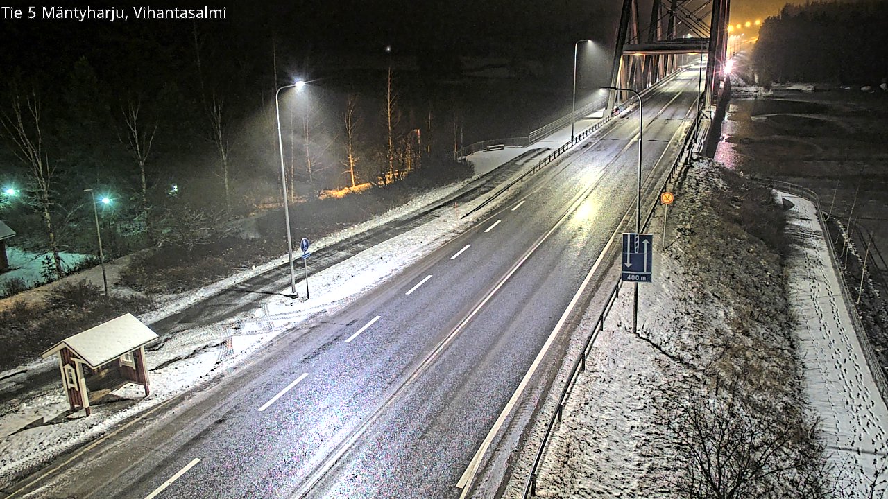 Weather Camera Image Väg 5 Mäntyharju, Vihantasal, Mäntyharju, Etelä-Savo