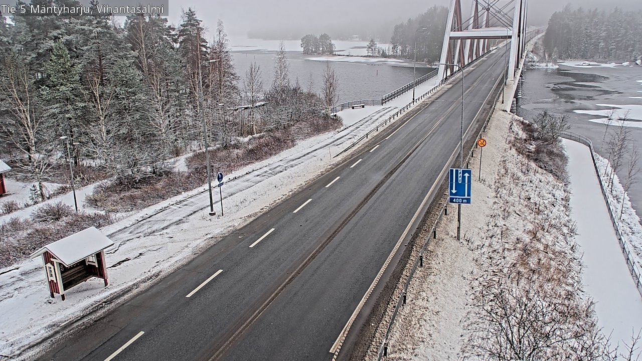 Weather Camera Image Väg 5 Mäntyharju, Vihantasal, Mäntyharju, Etelä-Savo