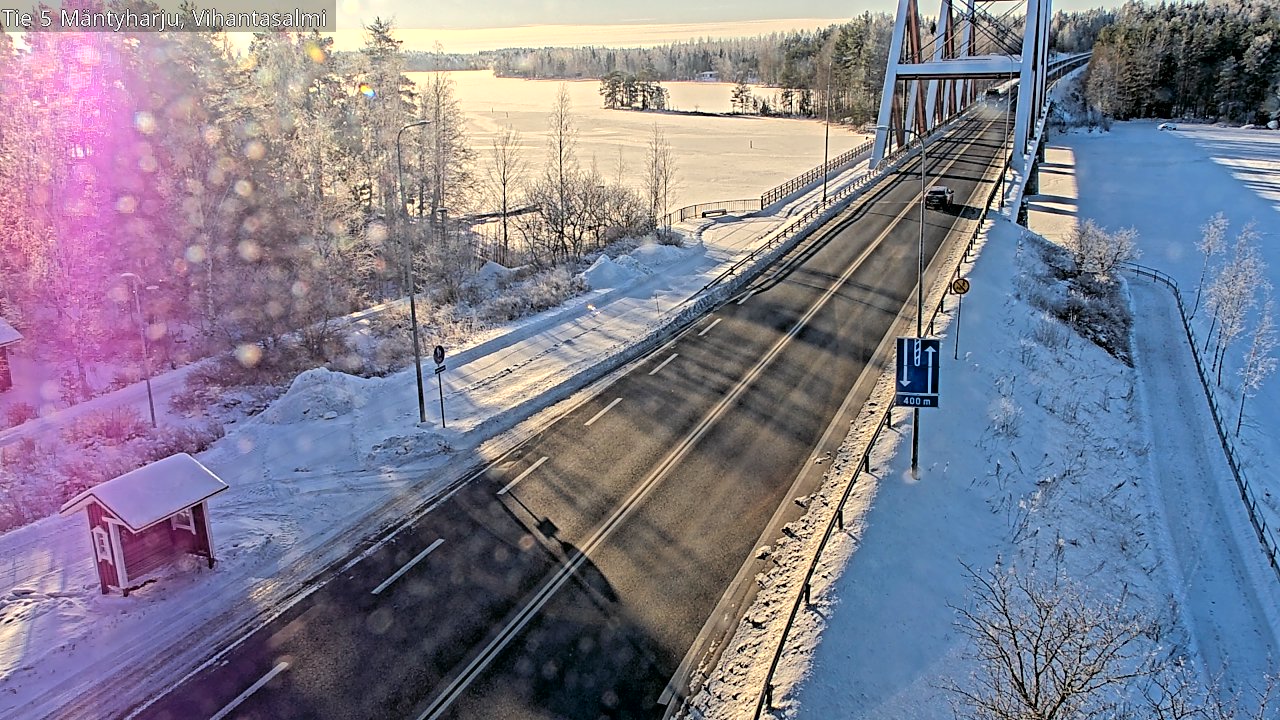 Weather Camera Image Road 5 Mäntyharju, Vihantasalm, Mäntyharju, Etelä-Savo