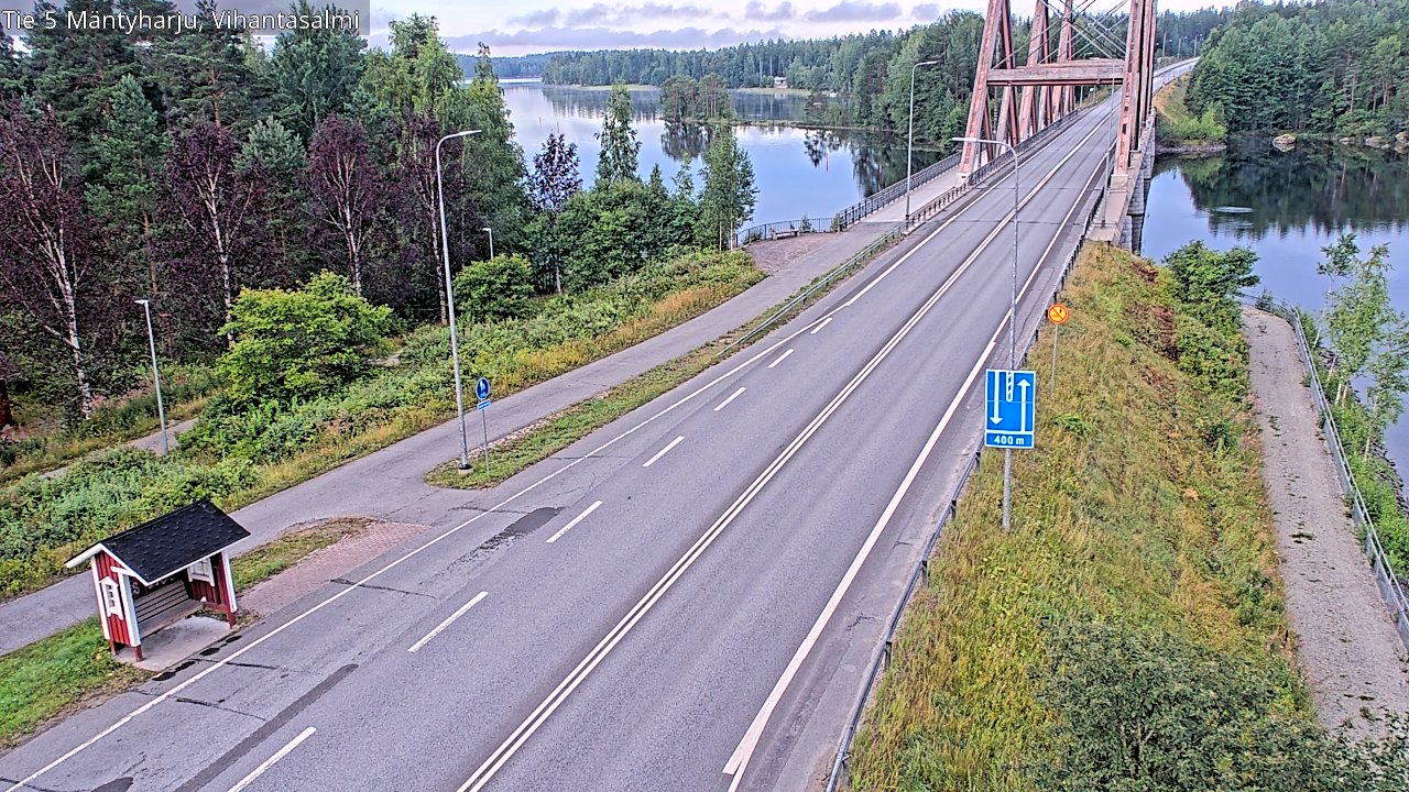 Weather Camera Image Road 5 Mäntyharju, Vihantasalm, Mäntyharju, Etelä-Savo