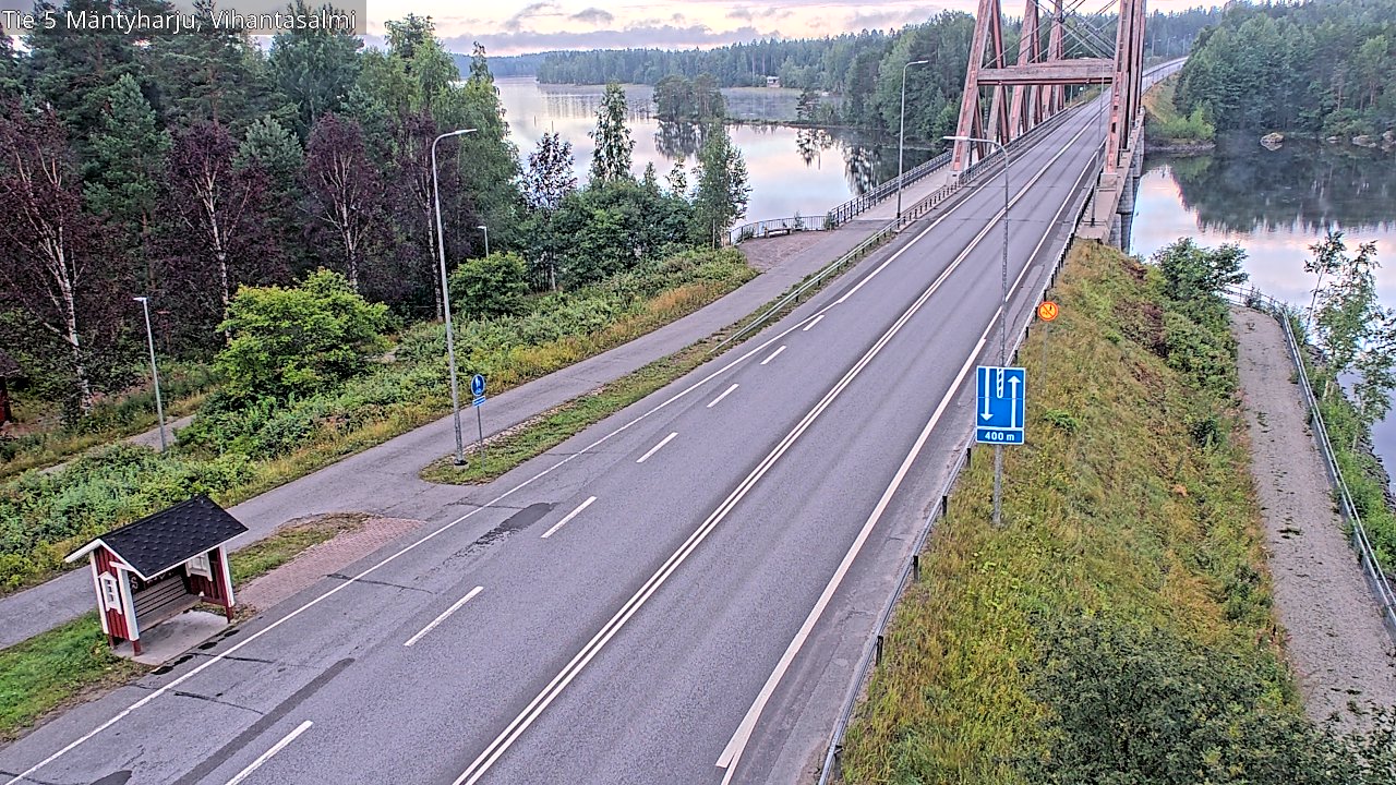 Weather Camera Image Road 5 Mäntyharju, Vihantasalm, Mäntyharju, Etelä-Savo