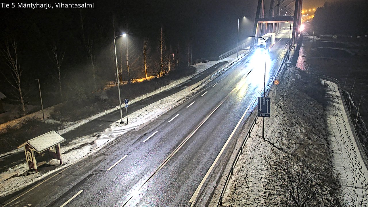 Weather Camera Image Väg 5 Mäntyharju, Vihantasal, Mäntyharju, Etelä-Savo