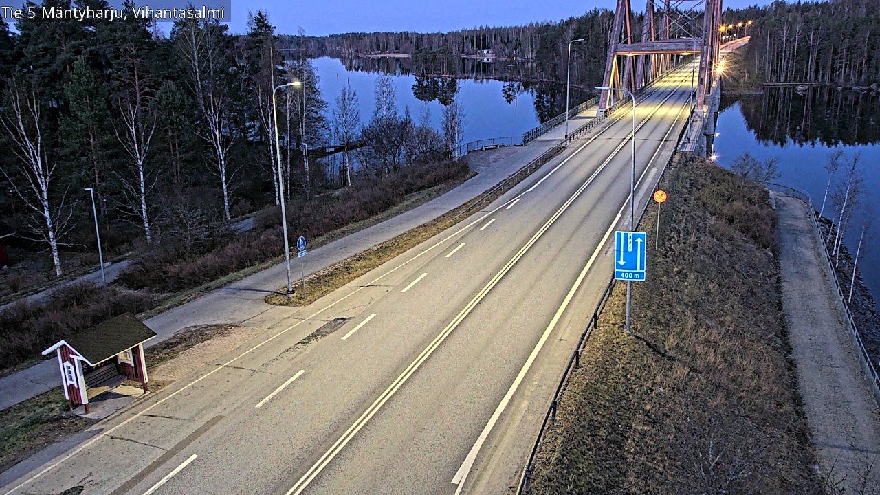 Weather Camera Image Road 5 Mäntyharju, Vihantasalm, Mäntyharju, Etelä-Savo