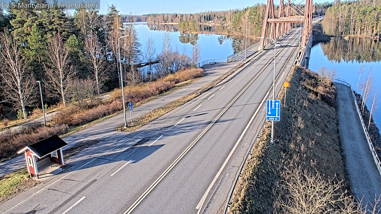 Weather Camera Image Road 5 Mäntyharju, Vihantasalm, Mäntyharju, Etelä-Savo