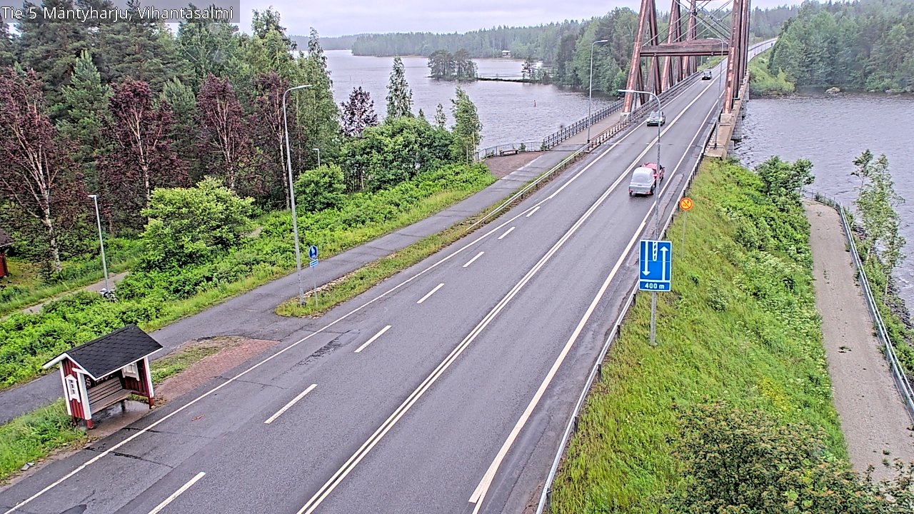 Weather Camera Image Väg 5 Mäntyharju, Vihantasal, Mäntyharju, Etelä-Savo