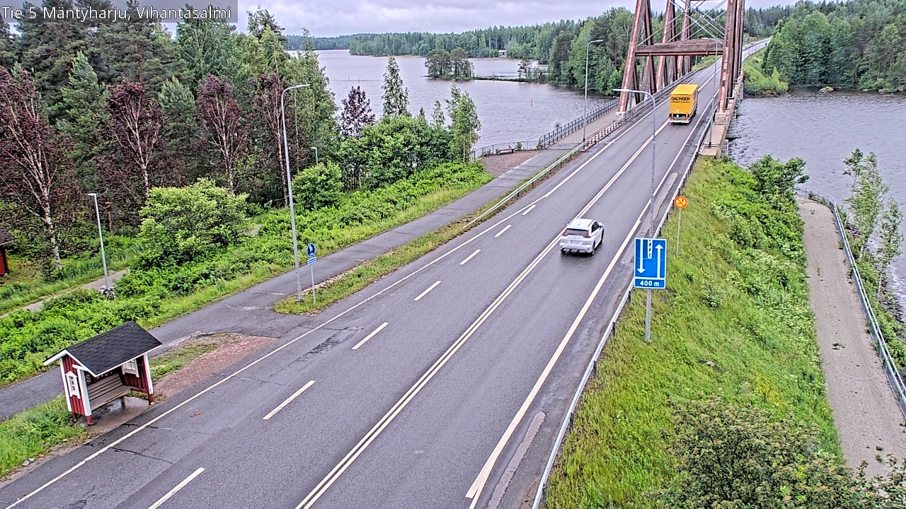 Weather Camera Image Väg 5 Mäntyharju, Vihantasal, Mäntyharju, Etelä-Savo