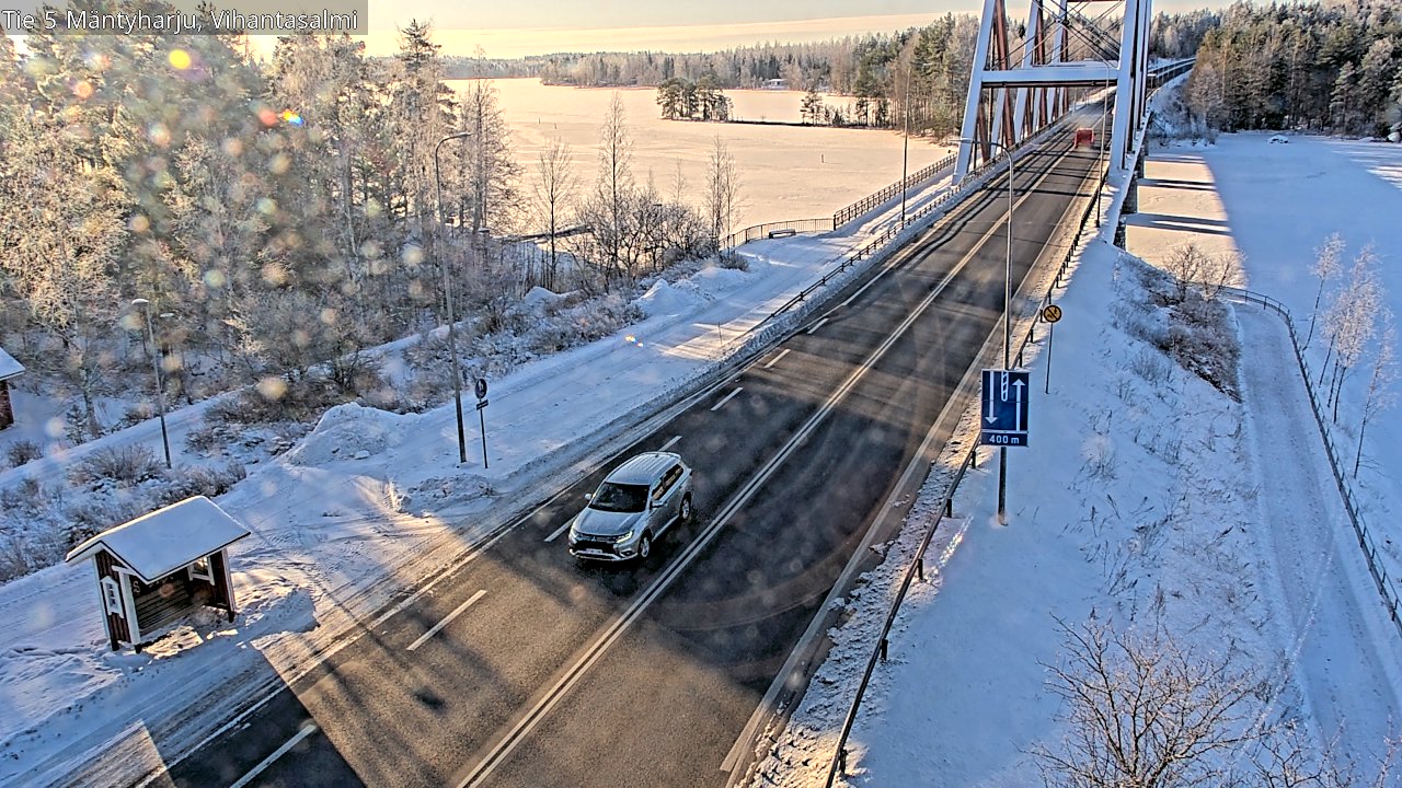Weather Camera Image Road 5 Mäntyharju, Vihantasalm, Mäntyharju, Etelä-Savo