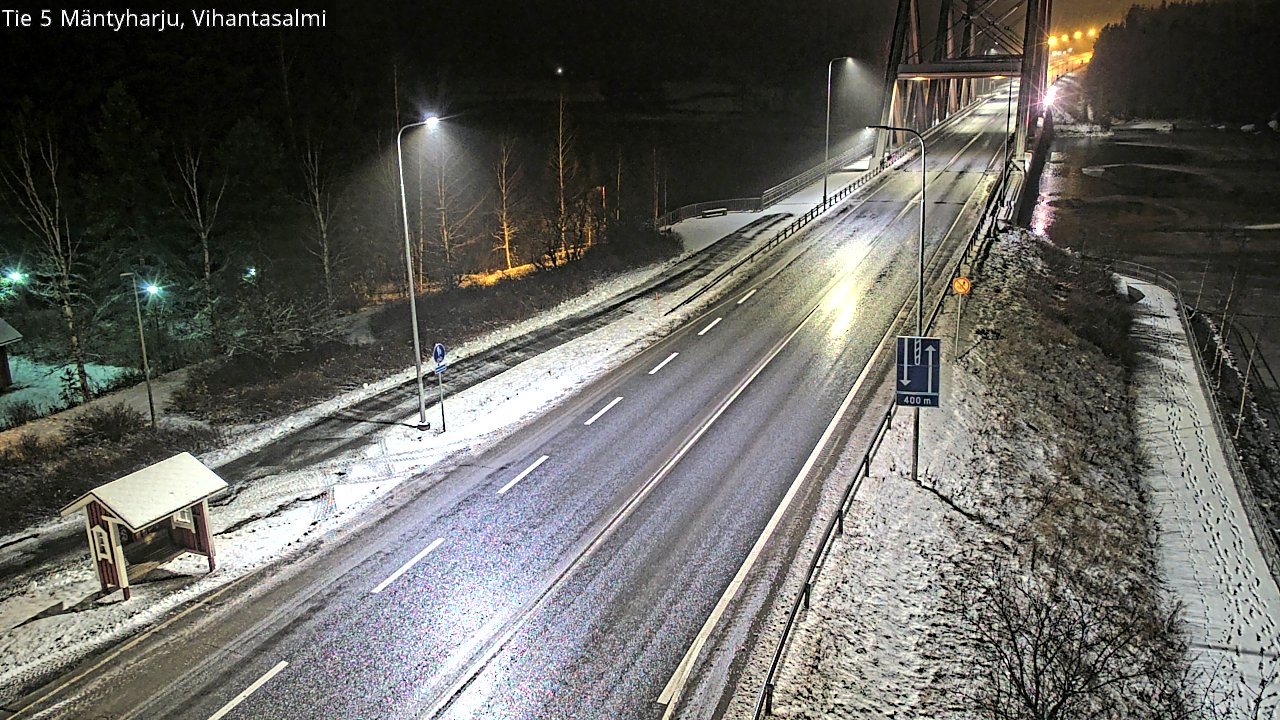 Weather Camera Image Väg 5 Mäntyharju, Vihantasal, Mäntyharju, Etelä-Savo