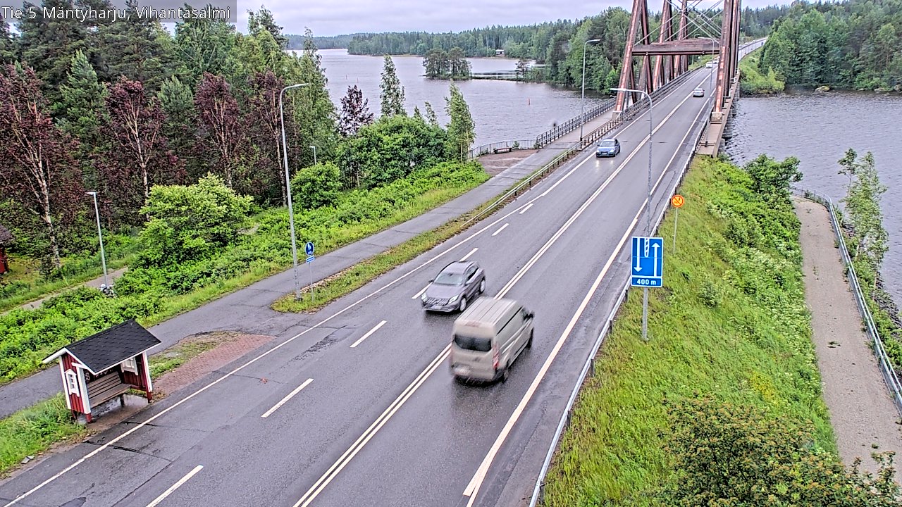 Weather Camera Image Väg 5 Mäntyharju, Vihantasal, Mäntyharju, Etelä-Savo