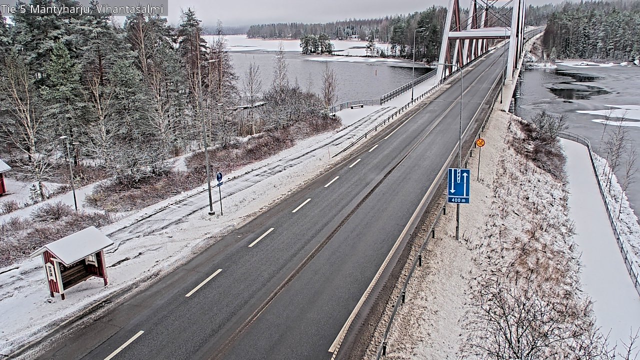 Weather Camera Image Väg 5 Mäntyharju, Vihantasal, Mäntyharju, Etelä-Savo