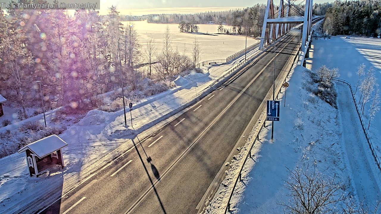 Weather Camera Image Road 5 Mäntyharju, Vihantasalm, Mäntyharju, Etelä-Savo