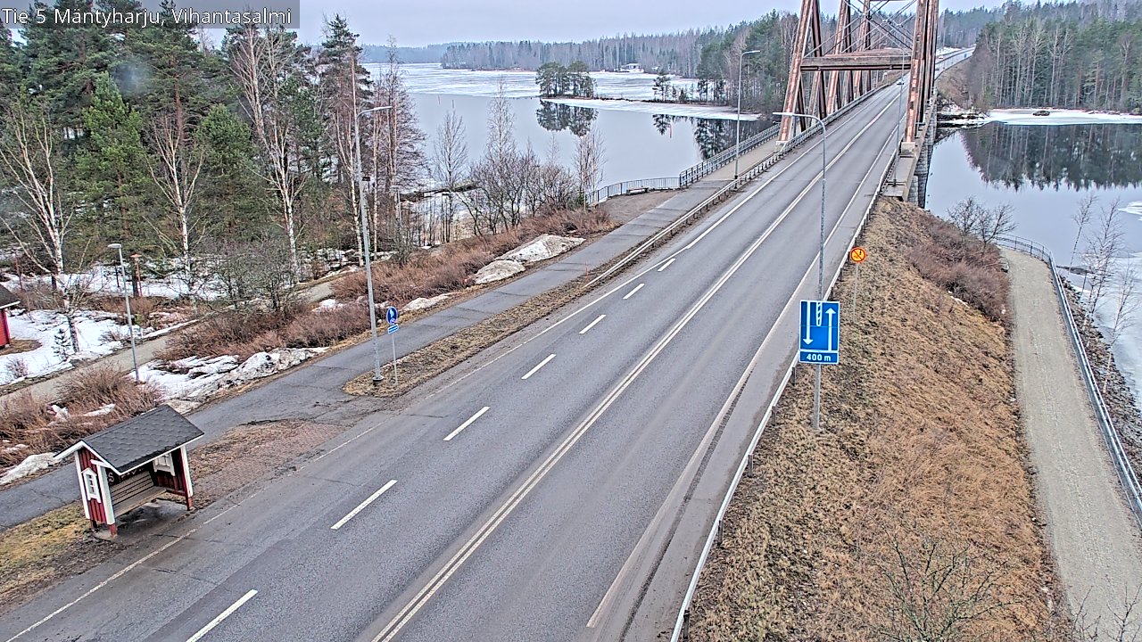 Weather Camera Image Road 5 Mäntyharju, Vihantasalm, Mäntyharju, Etelä-Savo