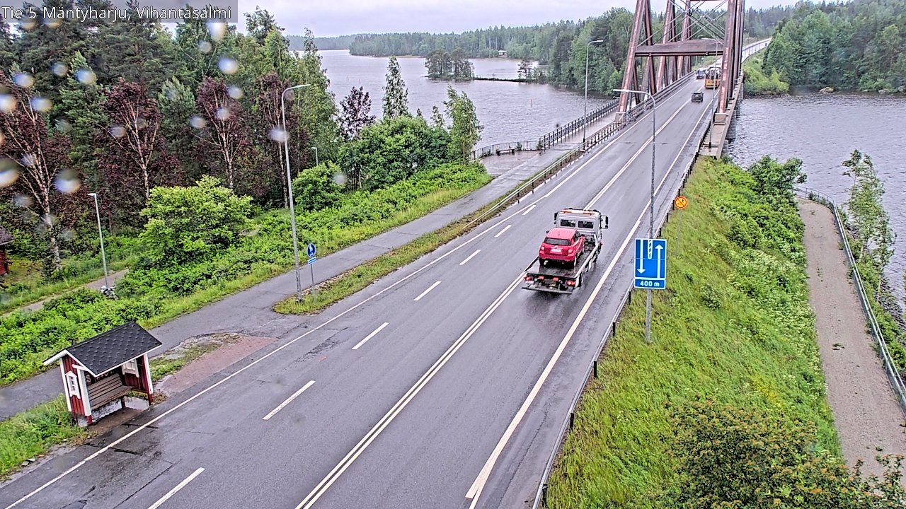 Weather Camera Image Väg 5 Mäntyharju, Vihantasal, Mäntyharju, Etelä-Savo