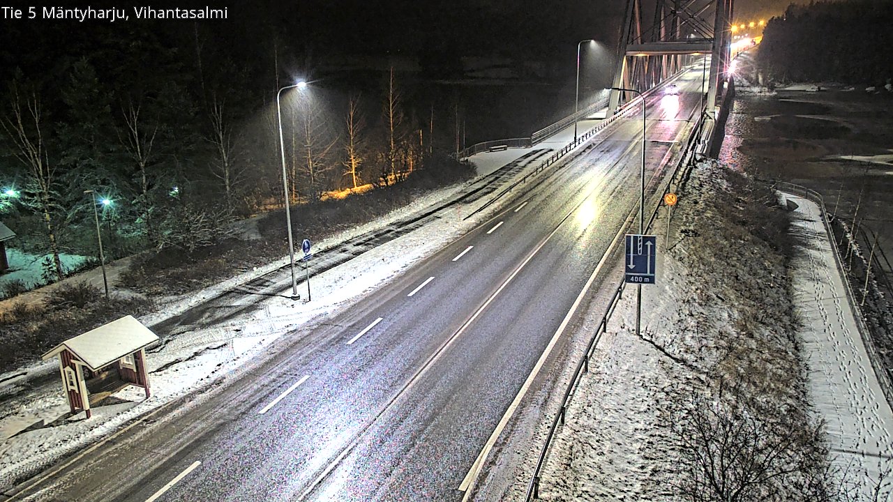 Weather Camera Image Väg 5 Mäntyharju, Vihantasal, Mäntyharju, Etelä-Savo