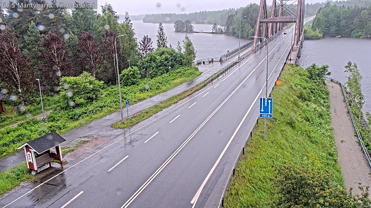 Weather Camera Image Väg 5 Mäntyharju, Vihantasal, Mäntyharju, Etelä-Savo